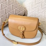 Medium Dior Bobby Bag Tan Box Calfskin