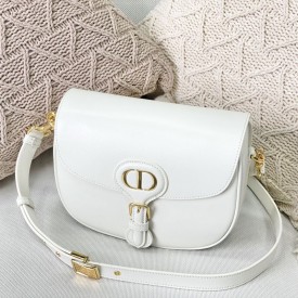 Medium Dior Bobby Bag White Box Calfskin