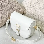 Medium Dior Bobby Bag White Box Calfskin