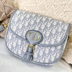 Dior Medium Dior Bobby Bag Grey Dior Oblique Jacquard