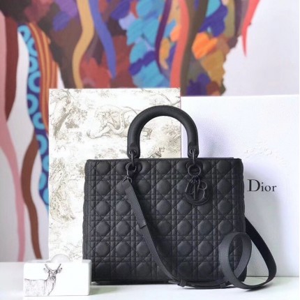 Dior Lady Dior Ultra Matte Tote Bag