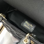 Small Lady Dior My ABCDior Bag Black Lambskin