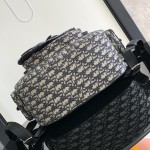 Dior Maxi Gallop Backpack Beige and Black Dior Oblique Jacquard