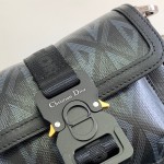 Dior Mini Dior Hit The Road Bag Black CD Diamond Canvas