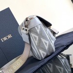 Dior Mini Dior Hit The Road Bag Gray CD Diamond Canvas