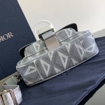 Dior Mini Dior Hit The Road Bag Gray CD Diamond Canvas