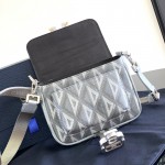 Dior Mini Dior Hit The Road Bag Gray CD Diamond Canvas