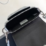 Dior Mini Dior Hit The Road Bag Gray CD Diamond Canvas