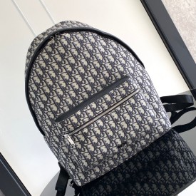 Dior Rider Backpack Beige and Black Dior Oblique Jacquard