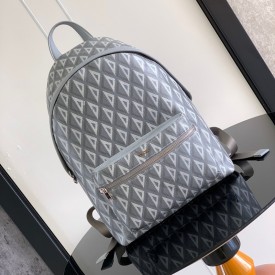 Dior Rider Backpack Dior Gray CD Diamond Canvas and Smooth Calfskin