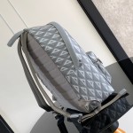 Dior Rider Backpack Dior Gray CD Diamond Canvas and Smooth Calfskin