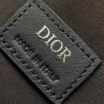 Dior Saddle Bag Navy Blue CD Diamond Canvas and Smooth Calfskin