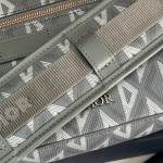 Dior Safari Bag with Strap Dior Gray CD Diamond Canvas