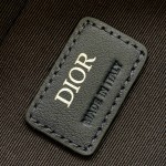 Dior Safari Bag with Strap Navy Blue CD Diamond Canvas