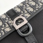 Dior 8 Mini Bag With Strap Beige and Black Dior Oblique Jacquard