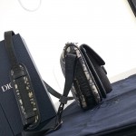 Dior 8 Mini Bag With Strap Beige and Black Dior Oblique Jacquard