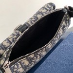 Dior 8 Mini Bag With Strap Beige and Black Dior Oblique Jacquard