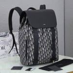 Dior and Black Dior Oblique Jacquard Backpack