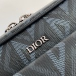 Dior Hit The Road Messenger Bag Black CD Diamond Canvas