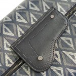 Dior Lingot 50 Bag Navy Blue CD Diamond Canvas