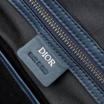 Dior Lingot 50 Bag Navy Blue CD Diamond Canvas