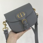 Dior Medium Bobby Bag Box Calfskin Gray