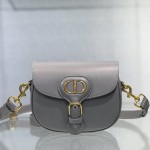 Dior Medium Bobby Bag Box Calfskin Gray