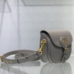 Dior Medium Bobby Bag Box Calfskin Gray