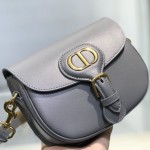 Dior Medium Bobby Bag Box Calfskin Gray