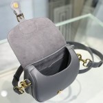 Dior Medium Bobby Bag Box Calfskin Gray