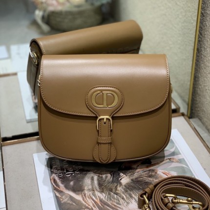 Dior Medium Bobby Bag Box Calfskin Tan