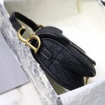 Dior Oblique Saddle Bag Black