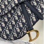 Dior Oblique Saddle Bag Blue