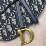 Dior Oblique Saddle Belt Bag Blue