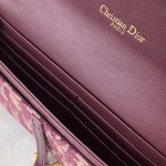 Dior Oblique Saddle Wallet Burgundy