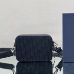 Dior Pouch with Strap Black Dior Oblique Jacquard