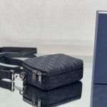 Dior Pouch with Strap Black Dior Oblique Jacquard