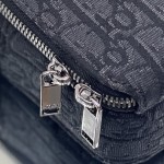 Dior Pouch with Strap Black Dior Oblique Jacquard