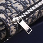 Dior Saddle Bag Black and Beige Dior Oblique Jacquard