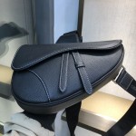 Dior Saddle Bag Black Grained Calfskin