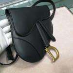 Dior Saddle Belt Bag Calfskin Leather Black