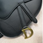 Dior Saddle Belt Bag Calfskin Leather Black