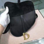 Dior Saddle Belt Bag Calfskin Leather Black