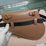 Dior Saddle Belt Bag Calfskin Leather Tan