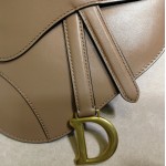 Dior Saddle Belt Bag Calfskin Leather Tan