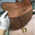 Dior Saddle Belt Bag Calfskin Leather Tan