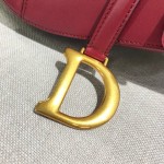 Dior Saddle Calfskin Bag Red