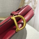 Dior Saddle Calfskin Bag Red