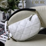 Small Dior Vibe Hobo Bag White