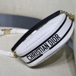 Small Dior Vibe Hobo Bag White